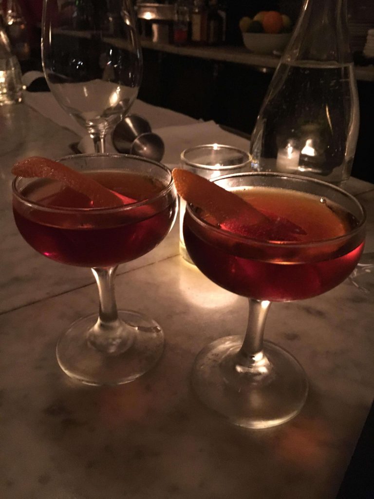 Black Manhattans Romans Christmas Eve