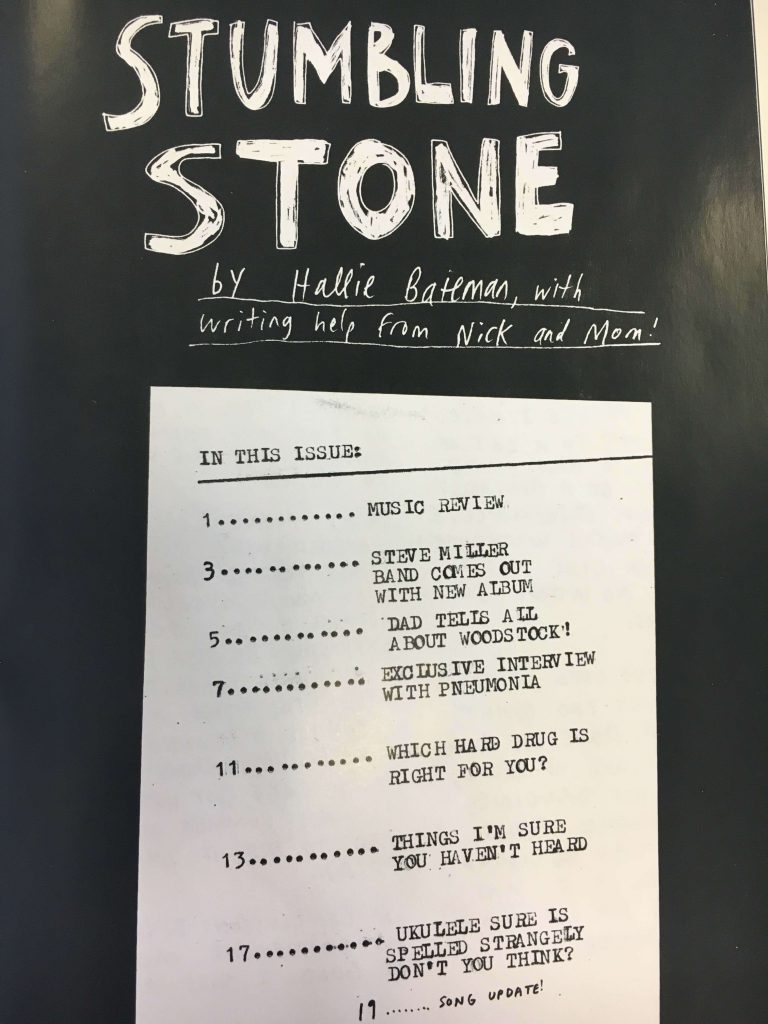 Index Stumbling Stone Hallie Bateman