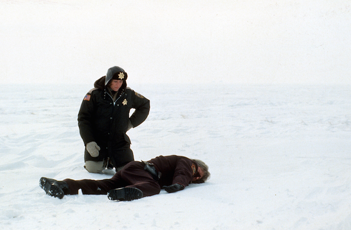 Frances McDormand in the Coen Brothers’ FARGO (1996). Courtesy Film Forum via Photofest. Playing January 22– 28.