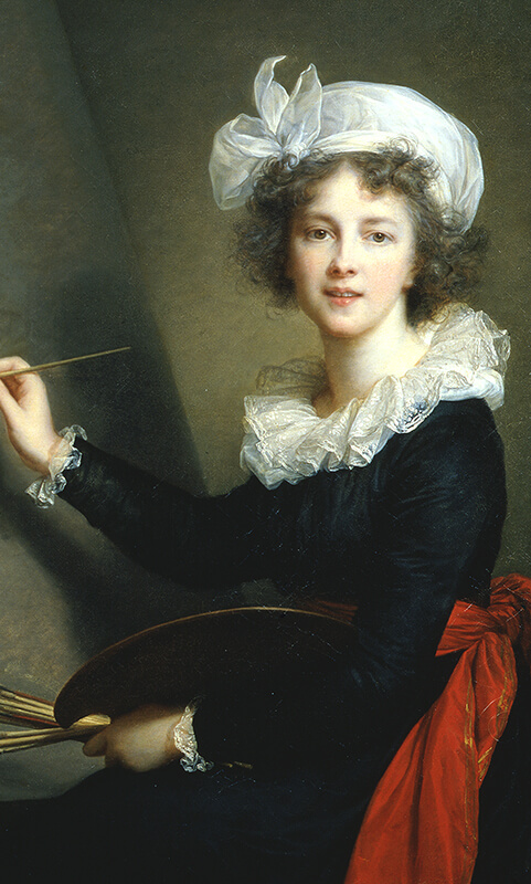 Elisabeth Louise Vigée Le Brun. "Self-portrait," 1790. Galleria degli Uffizi, Corridoio Vasariano, Florence.