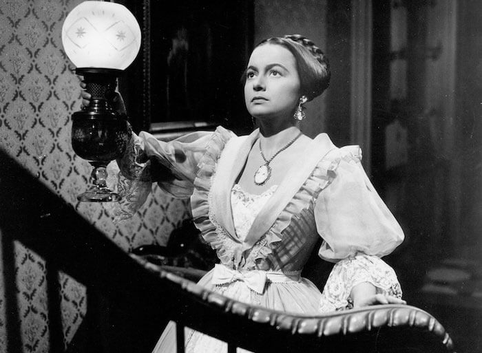 The Heiress (1949)Directed by William WylerShown: Olivia de Havilland (as Catherine Sloper)