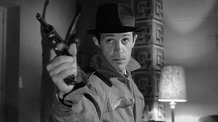 Jean-Paul Belmondo in Jean-Pierre Melville’s LE DOULOS (1962). Courtesy Film Forum. Playing Friday, July 15; Saturday, July 16; Thursday, July 21; and Monday, July 25.