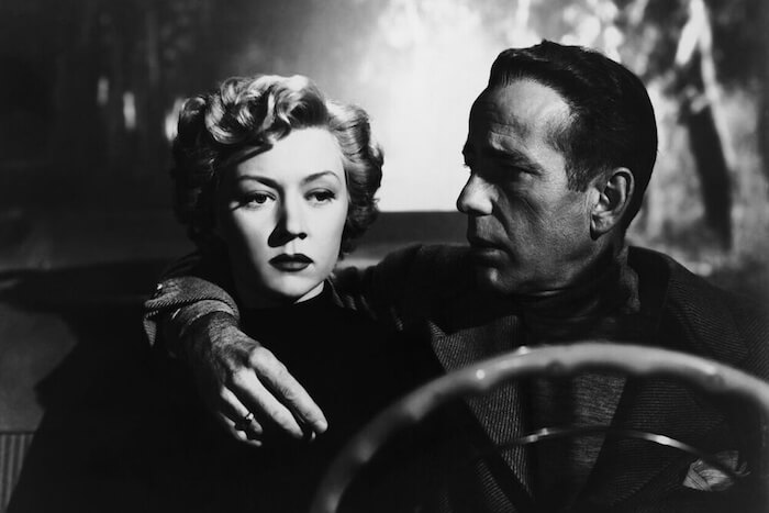 Gloria Grahame and Humphrey Bogart in Nicholas Ray’s IN A LONELY PLACE (1950). Courtesy Film Forum. Playing Wednesday, August 24 with THE BIG HEAT.