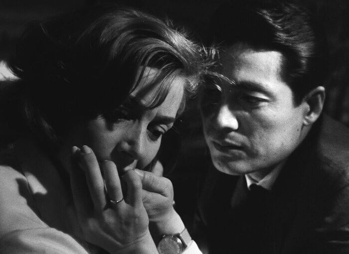 Emmanuelle Riva and Eiji Okada in Alain Resnais’ HIROSHIMA MON AMOUR (1959). Courtesy Film Forum. Playing Tuesday, September 6 with LAST YEAR AT MARIENBAD.
