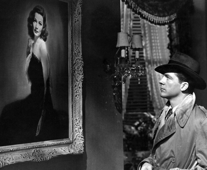 Dana Andrews in Otto Preminger’s LAURA (1944). Courtesy Film Forum. Playing Sunday, September 11 with LEAVE HER TO HEAVEN.