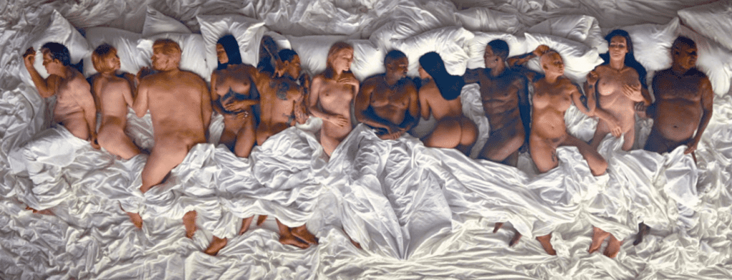 Kanye's latest endeavor, the Famous Women Poets Sculpture.