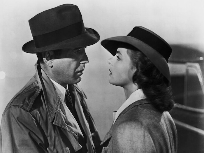 Humphrey Bogart and Ingrid Bergman in Michael Curtiz’s CASABLANCA (1942). Courtesy Film Forum. Playing Wednesday, December 28 - Tuesday, January 3.