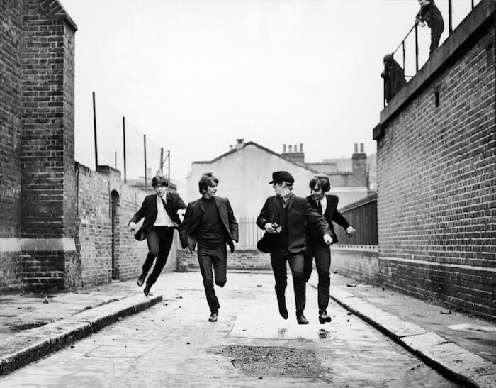 The Beatles in Richard Lester’s A HARD DAY’S NIGHT (1964). Courtesy Film Forum. Playing Sunday, March 26.