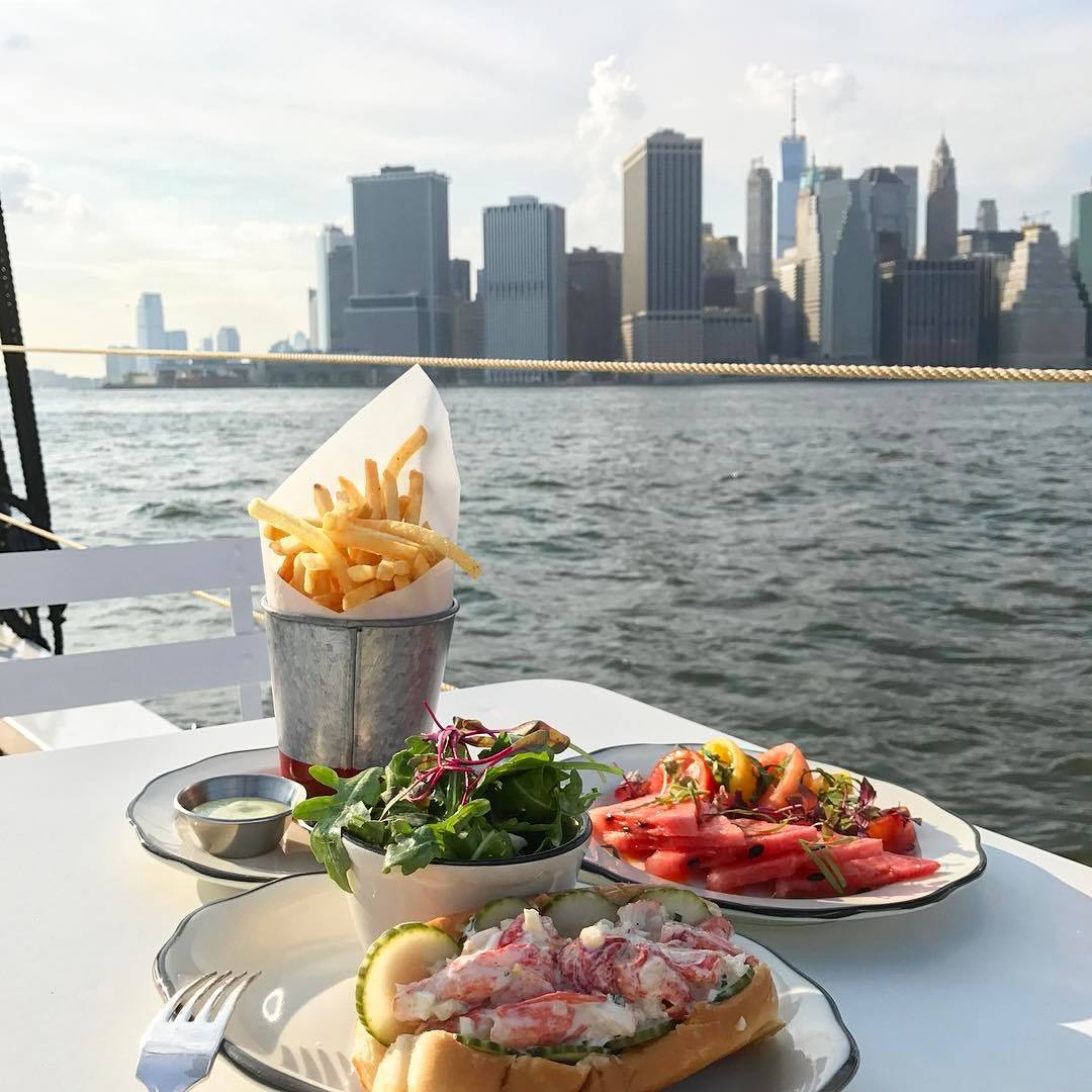 We're On a Boat And Pilot's Making it Rain Oysters Over the East River