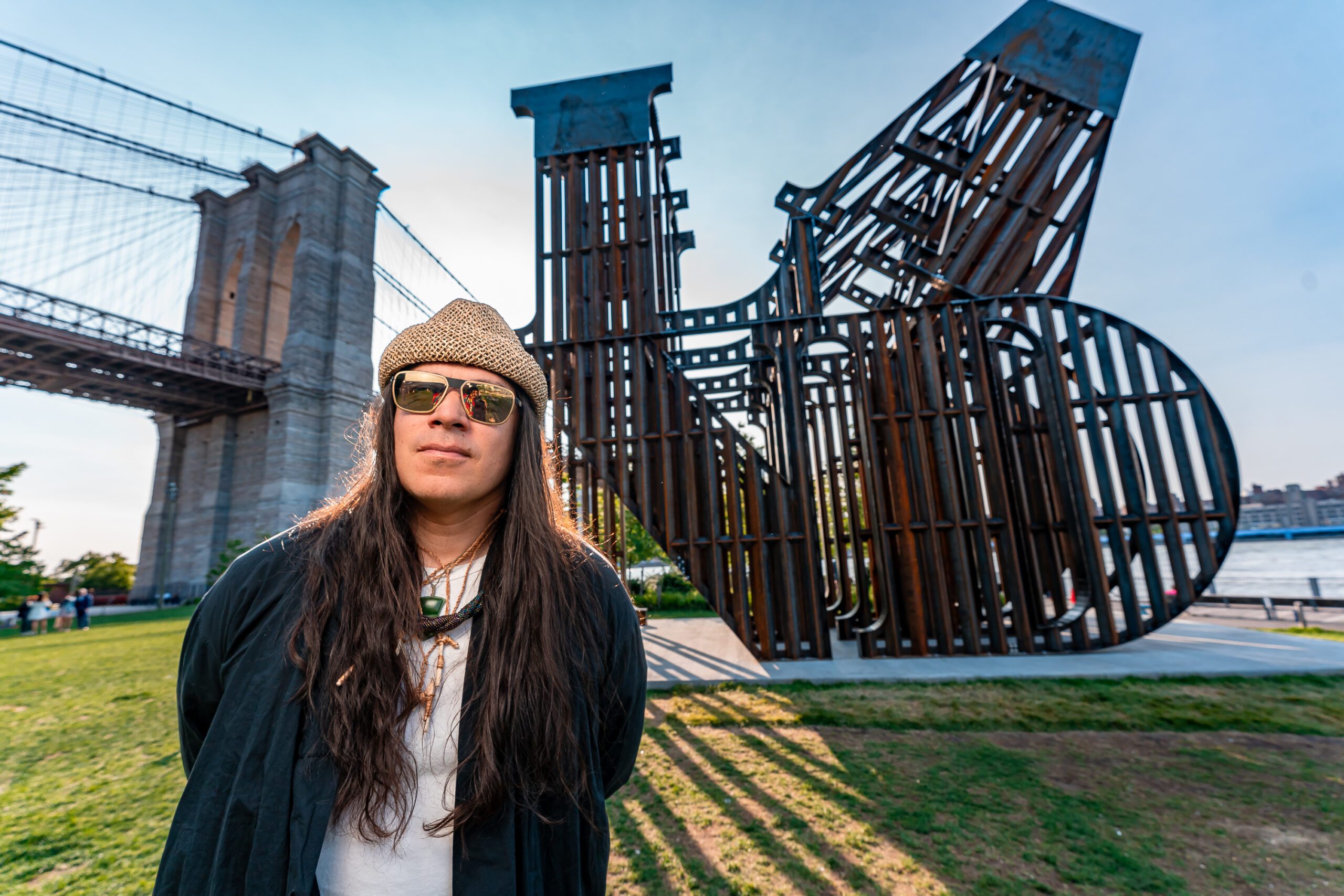 A massive sculpture at Brooklyn Bridge Park forces a dialogue around