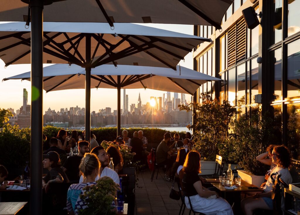 Roof of Bar Blondeau in Williamsburg