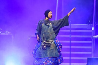 Erykah Badu performs on Day 2 of the 2025 ESSENCE Festival