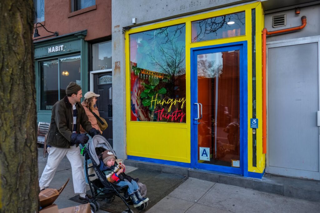 Storefront of Hungry Thirsty in Carroll Gardens