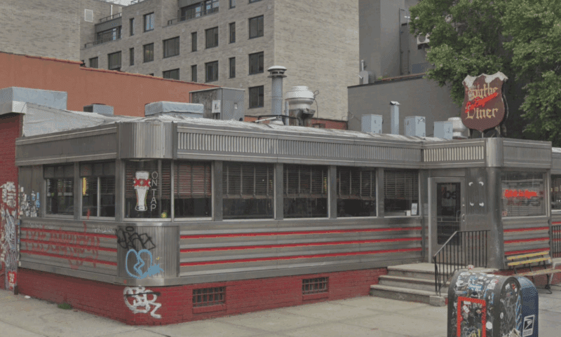 The former Wythe Diner at the corner of North 3rd Street and Wythe Avenue in Williamsburg