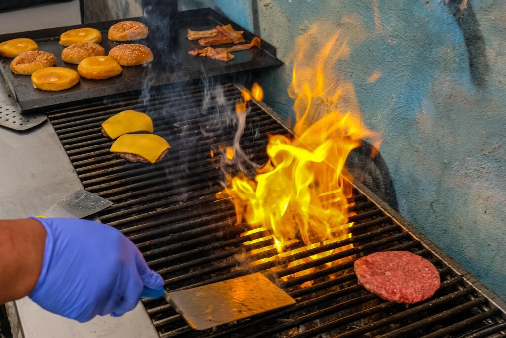 Burgerhead getting that nice char