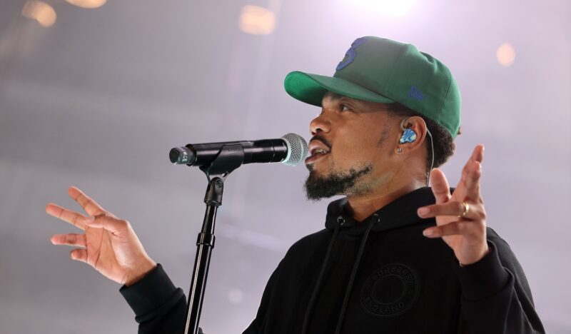 Chance The Rapper performs onstage during The Freedom Experience presented by 1DayLA, featuring Justin Bieber, at SoFi Stadium on July 24, 2021 in Inglewood, California.