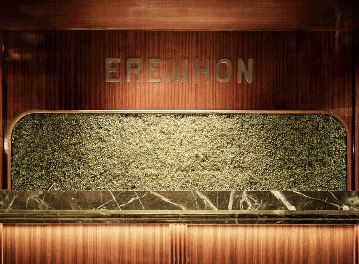 Erewhon counter in the new Kith Ivy padel club in the West Village