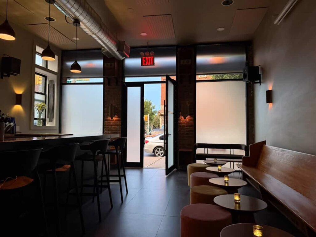 The bar room at Deep Dive, a new hi-fi bar in Bed-Stuy. 