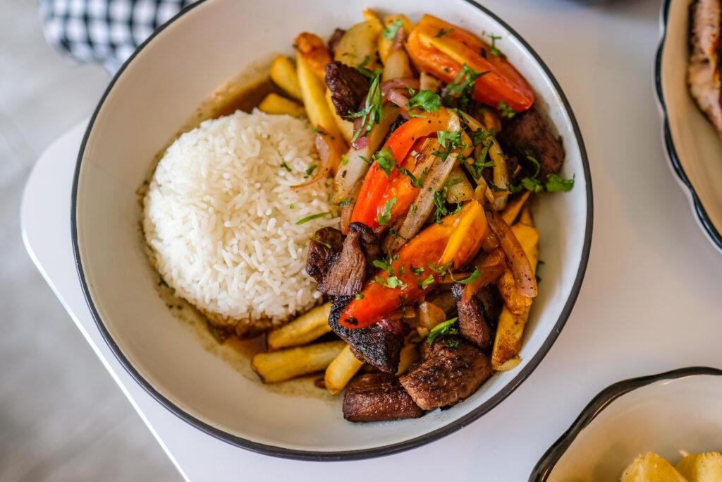 Lomo saltada from Johnny's, $28