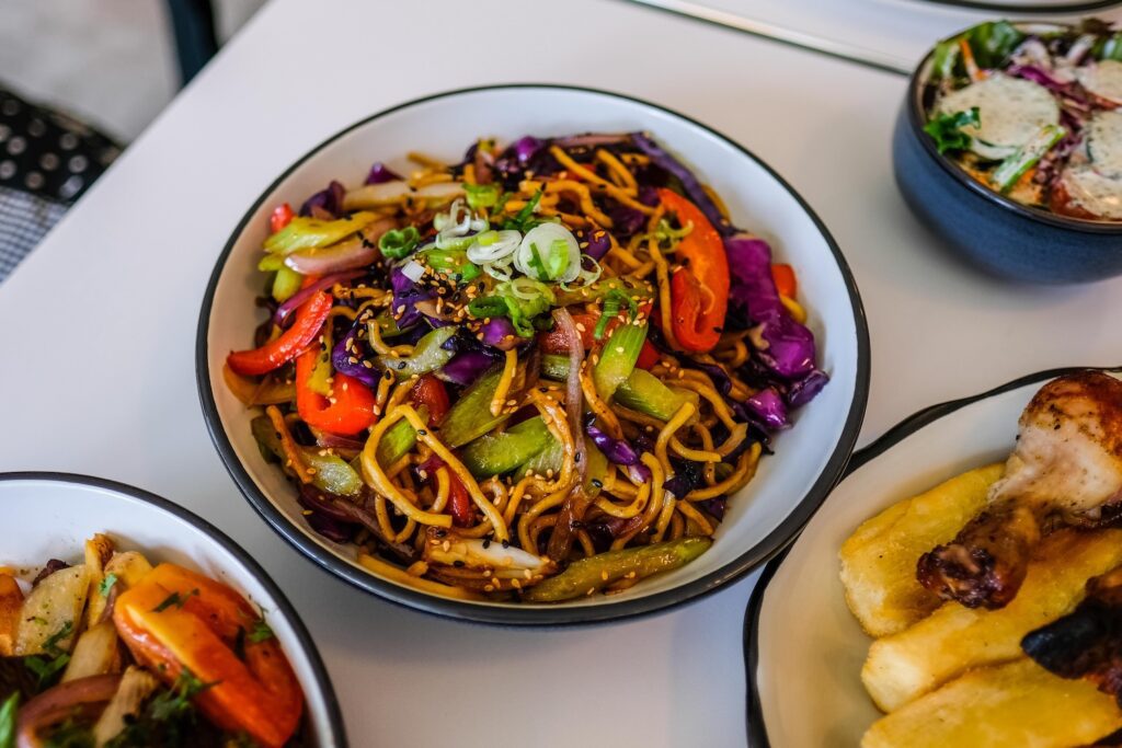 Vegetable lo mein from Johnny's in Williamsburg, $16