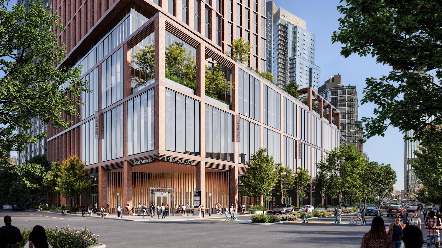 Rendering of the proposed 72-story building at 395 Flatbush Avenue