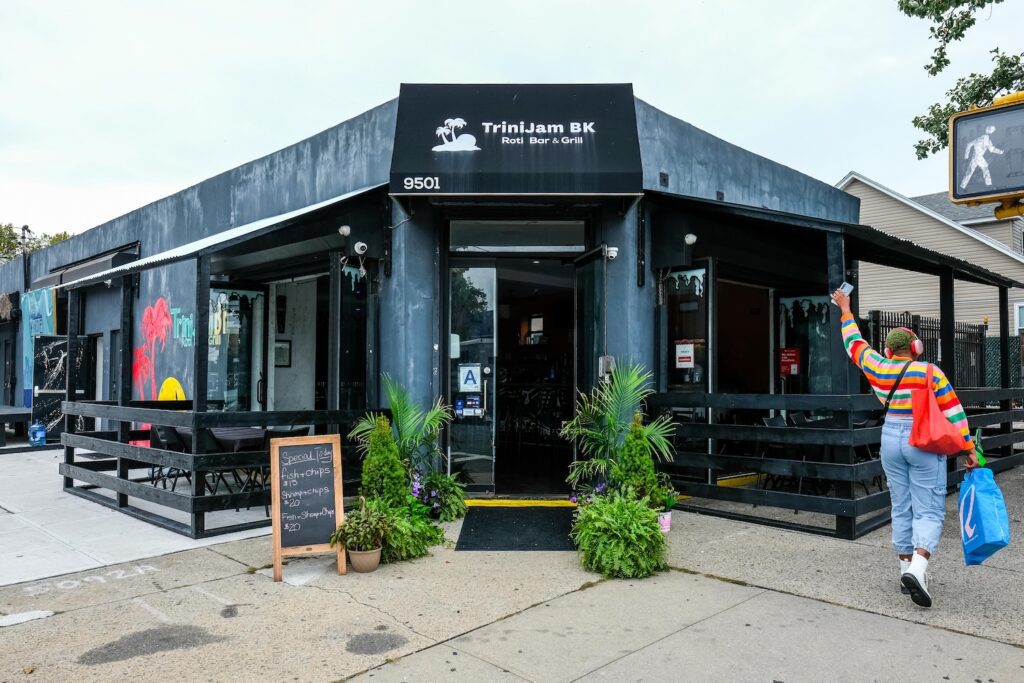 Storefront of TriniJam BK Roti Bar & Grill (Photo by Scott Lynch)