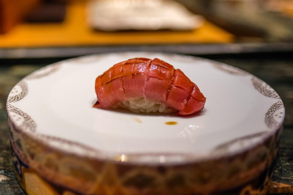 Bluefin tuna at Sushi Koju in The Ace Hotel in Downtown Brooklyn