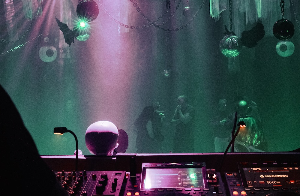 View from the DJ booth at Refuge 