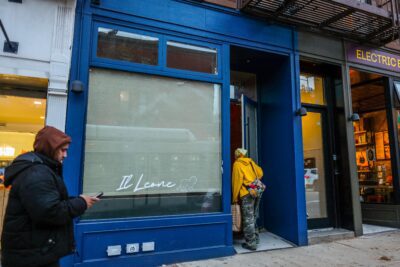 Entrance to Il Leone in Park Slope, Brooklyn