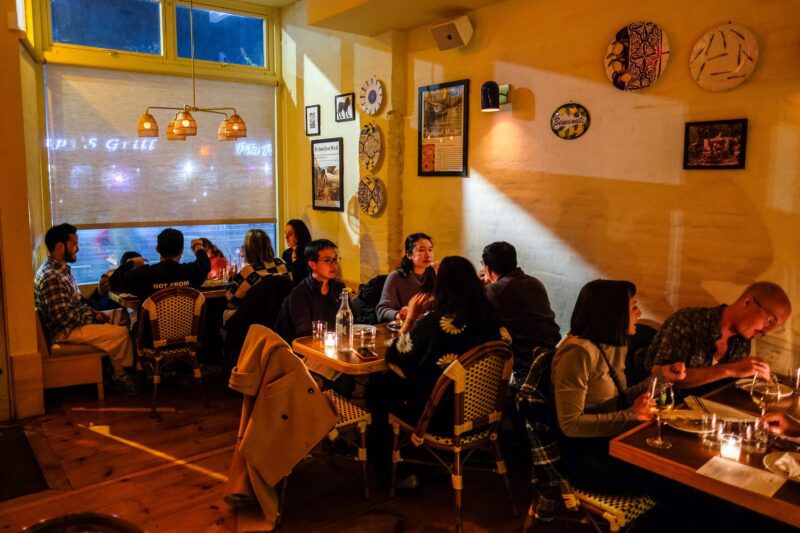 Dining room at Il Leone in Park Slope, Brooklyn
