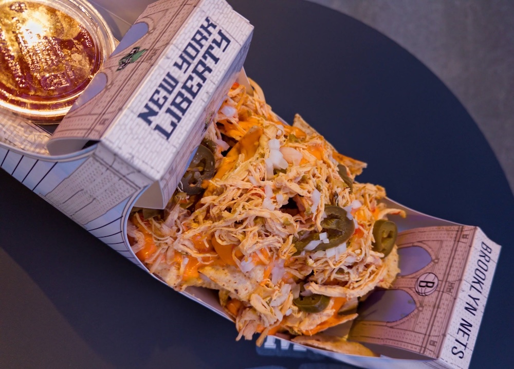Loaded nachos from Brooklyn Nacho Co. in Barclays Center