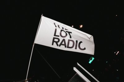 The Lot Radio flag flying.
