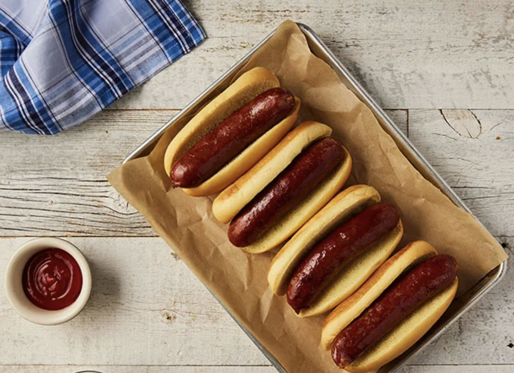 Housemade sausage from Brooklyn Bangers & Dogs in Barclays Center