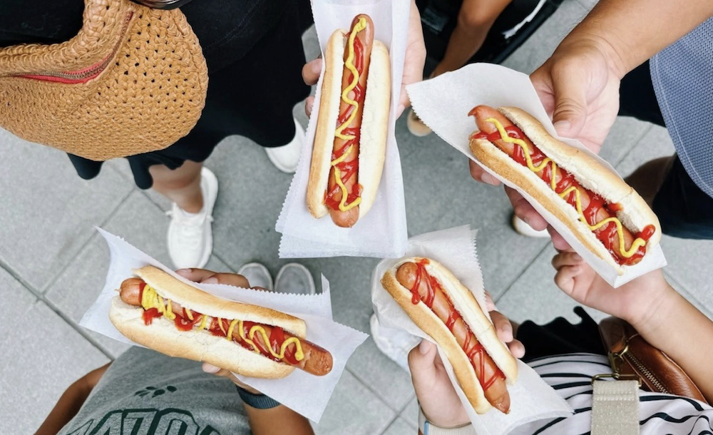 Hot dogs from Nathan's in Barclays Center