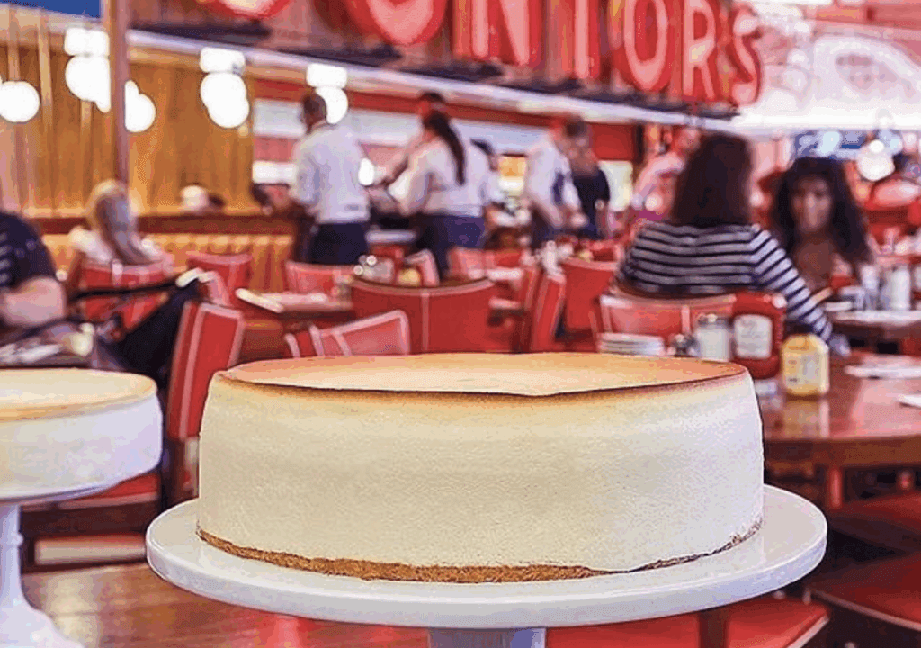 A whole cheesecake from Junior's Desserts & More in Barclays Center