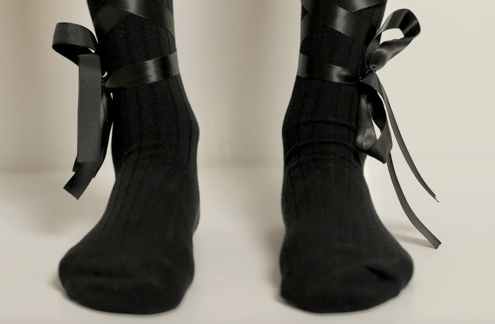 The Love Socks from Marby, available at the company's shop in Williamsburg.