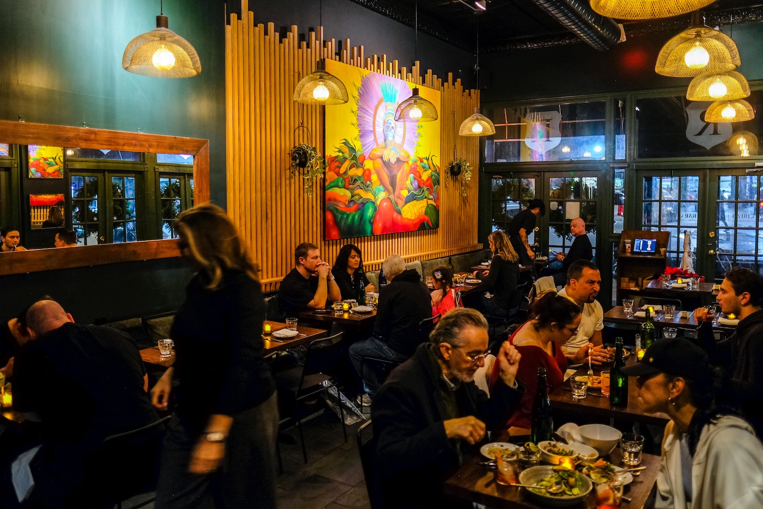 The dining room at Bar Chuzo in Bay Ridge, Brooklyn