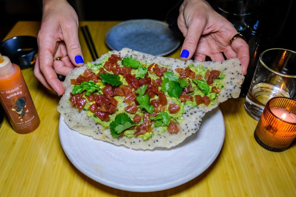 Tuna crunch, $26 from Falansai in Greenpoint, Brooklyn