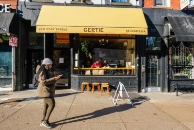 Entrance to Gertie in Prospect Heights, Brooklyn