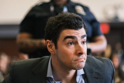 Luigi Mangione appears for a suppression of evidence hearing in the killing of UnitedHealthcare CEO Brian Thompson in Manhattan Criminal Court on December 8, 2025 in New York City. Mangione's lawyers will argue to have the evidence thrown out because police officers allegedly did not read Mangione his Miranda rights and did not have a proper warrant when they searched his backpack at a Pennsylvania McDonald's last December. He is accused of fatally shooting UnitedHealthcare CEO Brian Thompson and faces state and federal murder charges.