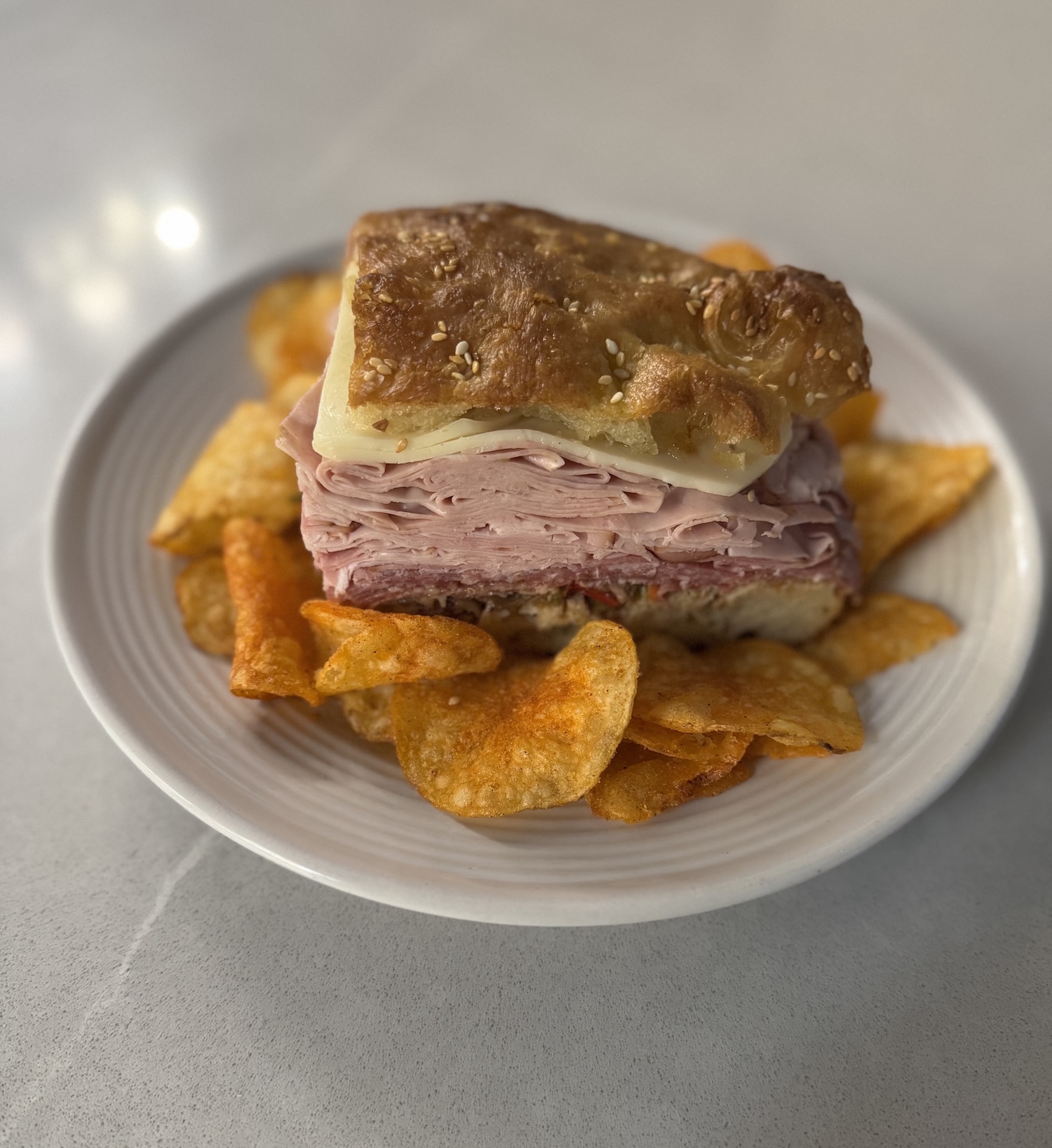 The muffaletta from Amanda's Good Morning Cafe 