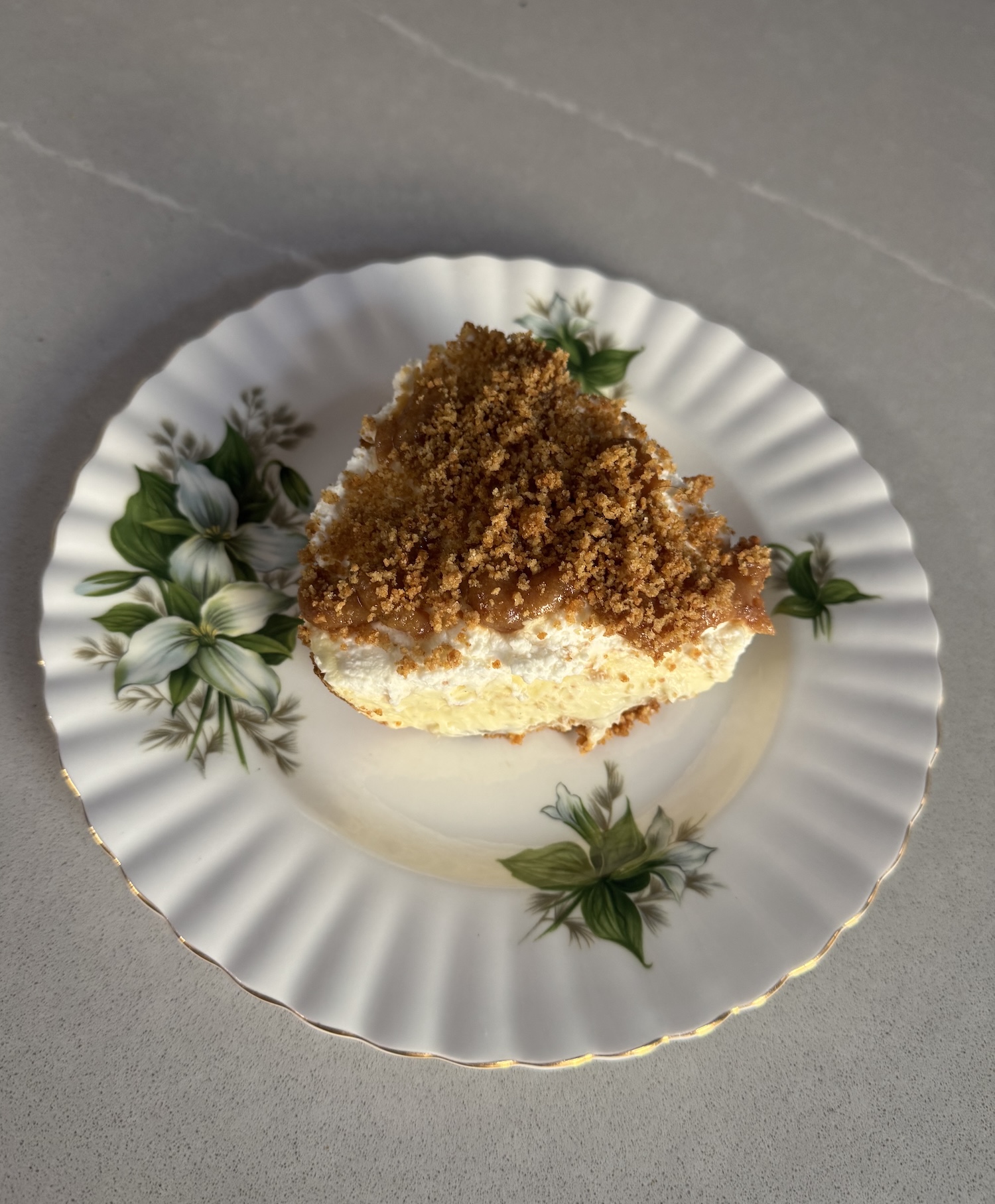 The Banana's Foster Pudding pie from Amanda's Good Morning Cafe in Fort Greene, Brooklyn 