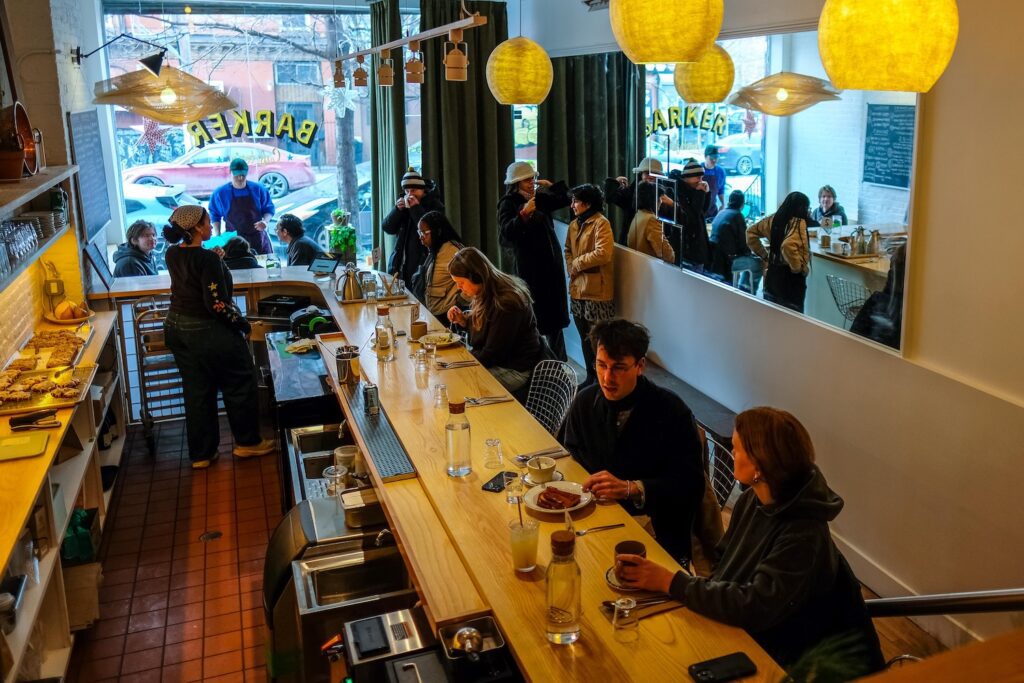 The dining room at Barker Cafeteria in Bed-Stuy, Brooklyn. 