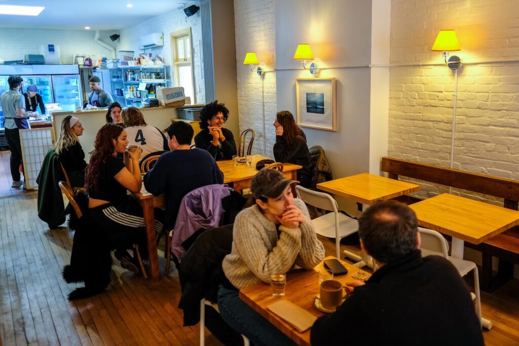 The dining room at Barker Cafeteria in Bed-Stuy, Brooklyn.