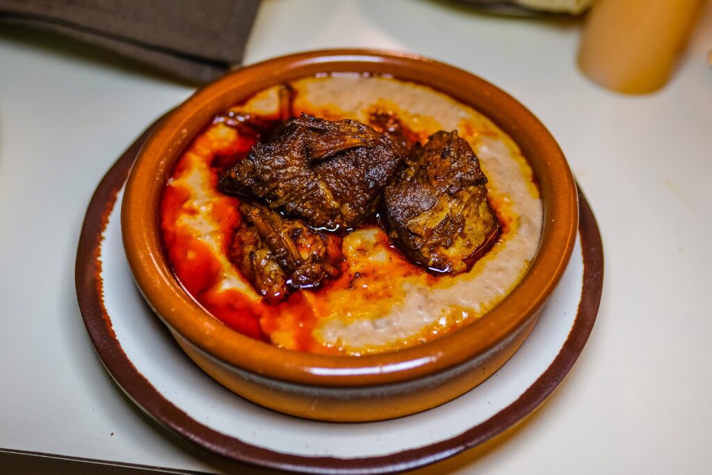 Frijoles con veneno with tortillas, $22 from Border Town in Greenpoint, Brooklyn