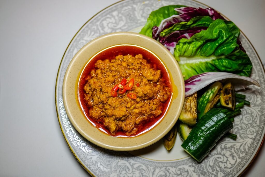 Prohok-ktiss, or "funky pork dip," $20, from the Hōp residency at Runner Up in Park Slope, Brooklyn