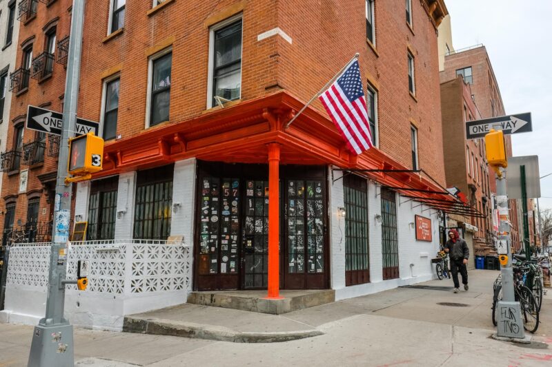 Entrance to Wayne & Sons in Williamsburg, Brooklyn