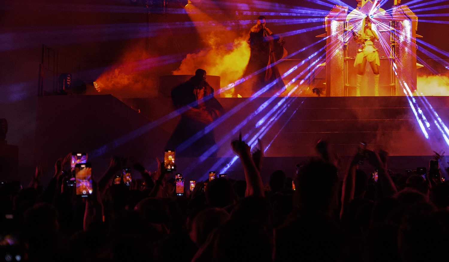 Kim Petras performs onstage during her sold-out show at The Brooklyn Mirage for 'Feed The Beast World Tour' on October 09, 2023 in Brooklyn, New York.