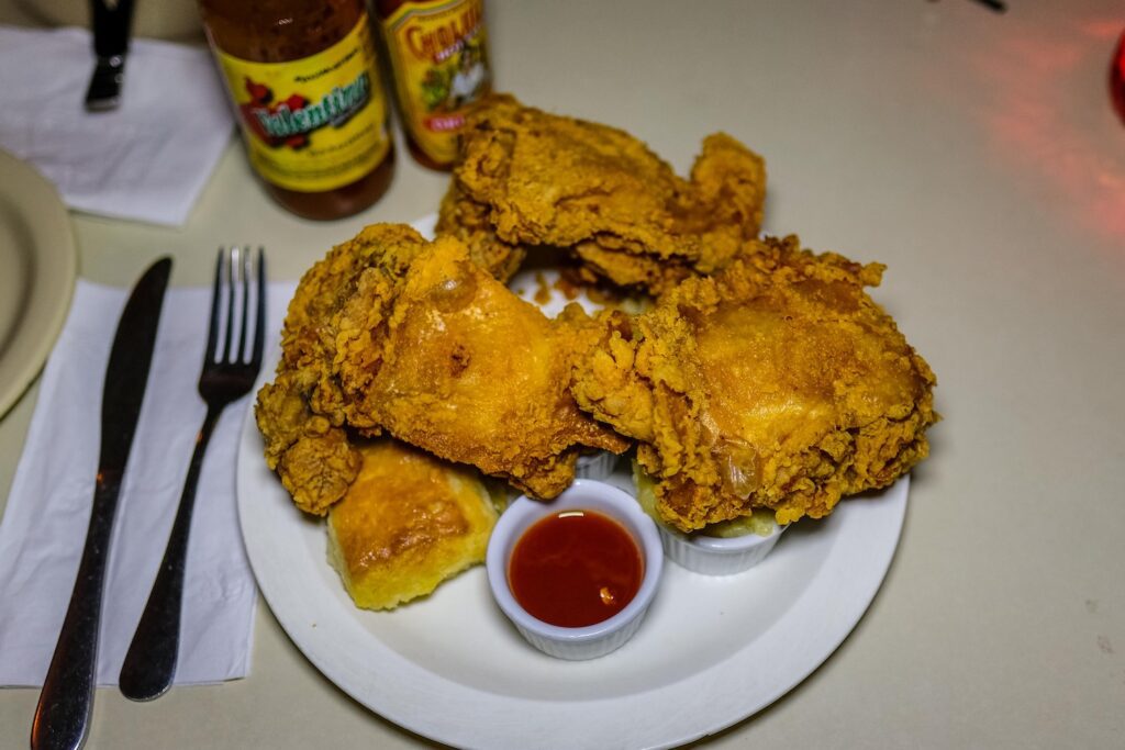 A chicken platter from the Commodore in Williamsburg, Brooklyn 