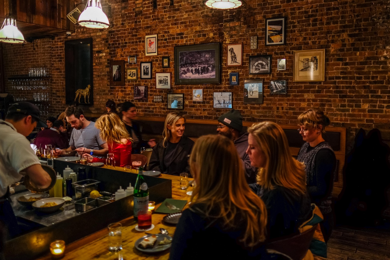 The bar at Confidant in Brooklyn Heights